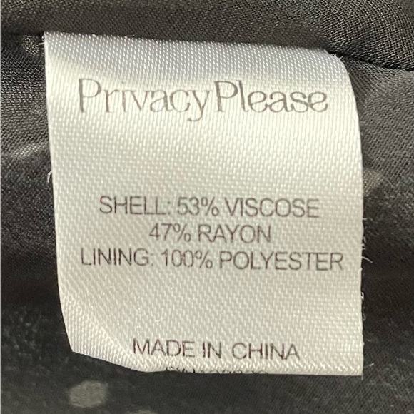 Privacy Please Revolve wrap black polka dots long sleeve mini dress, size S boho - Picture 8 of 15